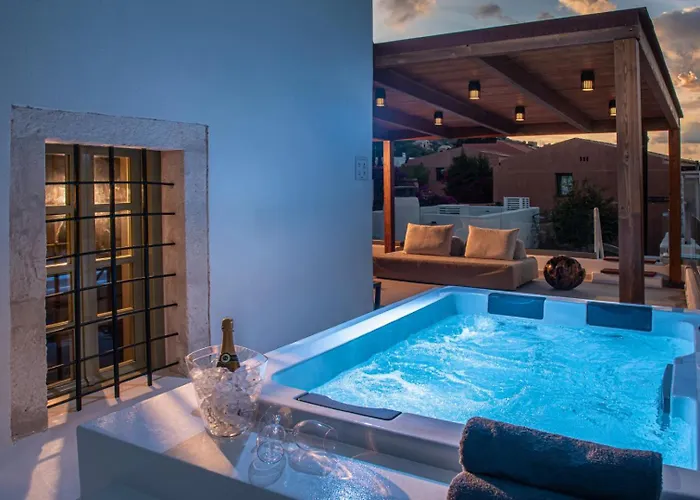 Mint Private Pool And Jacuzzi By Checkin 别墅 赫索尼索斯